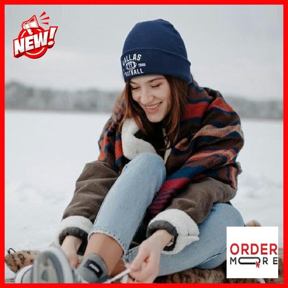 Vintage Skull Cap Knit Beanie with Touchscreen Gloves Winter Set main image 6